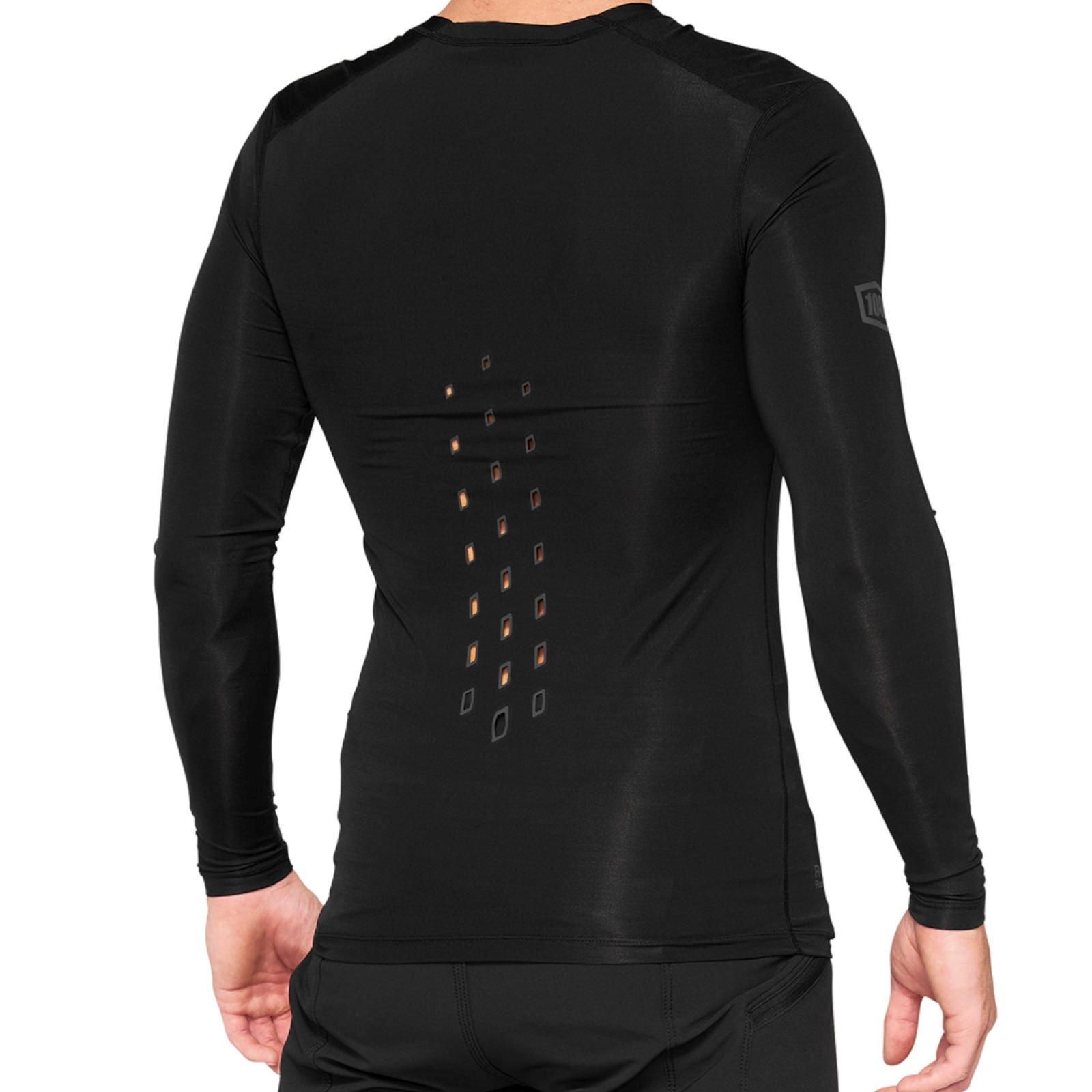 100% 100% Herren Jersey R-Core Concept Long Sleeve, Schwarz