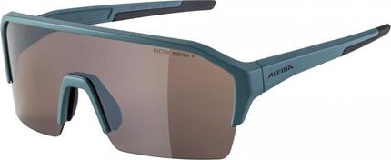 Alpina Sonnenbrille Ram HR HM+ Rahmen dirtblue matt Glas silver mirror