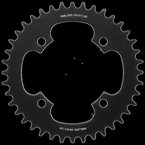 XLC E-Bike Kettenblatt für Mittelmotor Stahl BCD 104mm, 40 Zähne, 248g