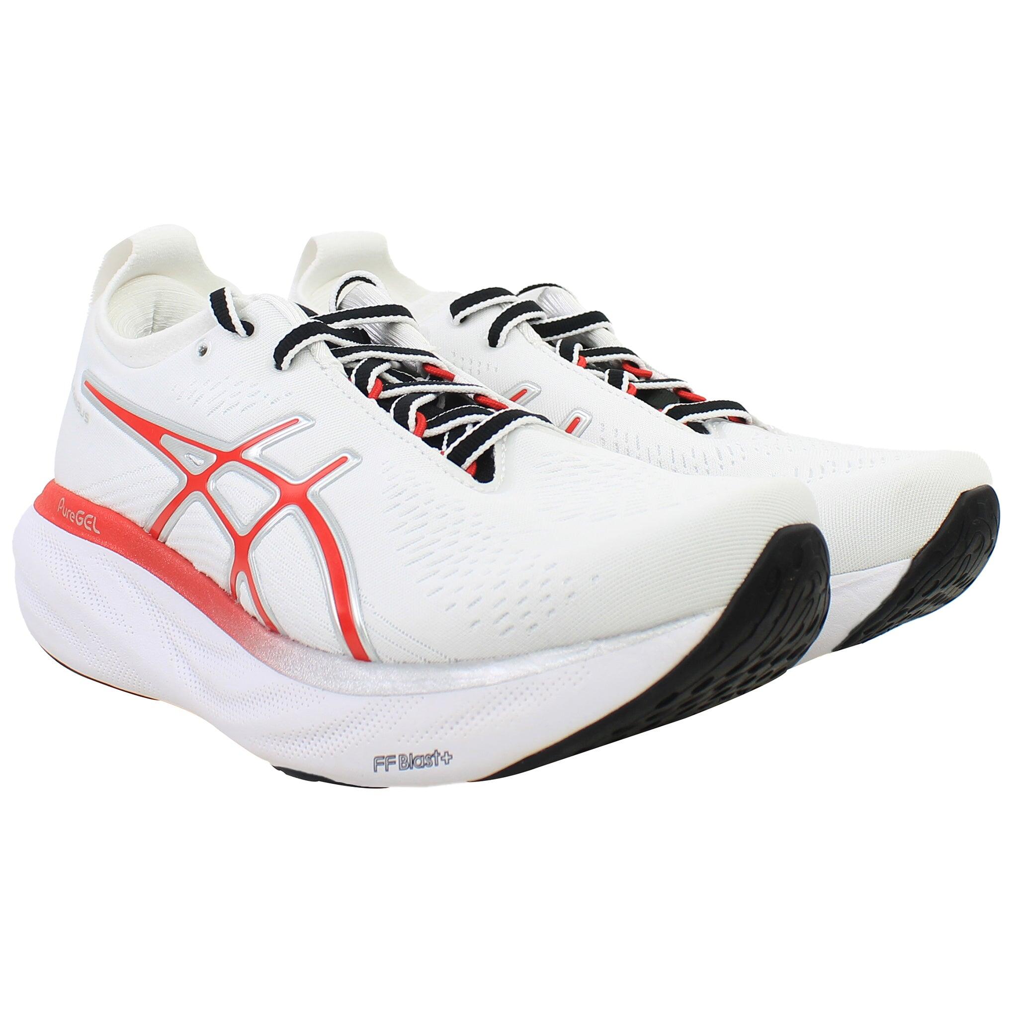Asics Gel-Nimbus 25 Anniversary Mens White Running Shoes | Decathlon