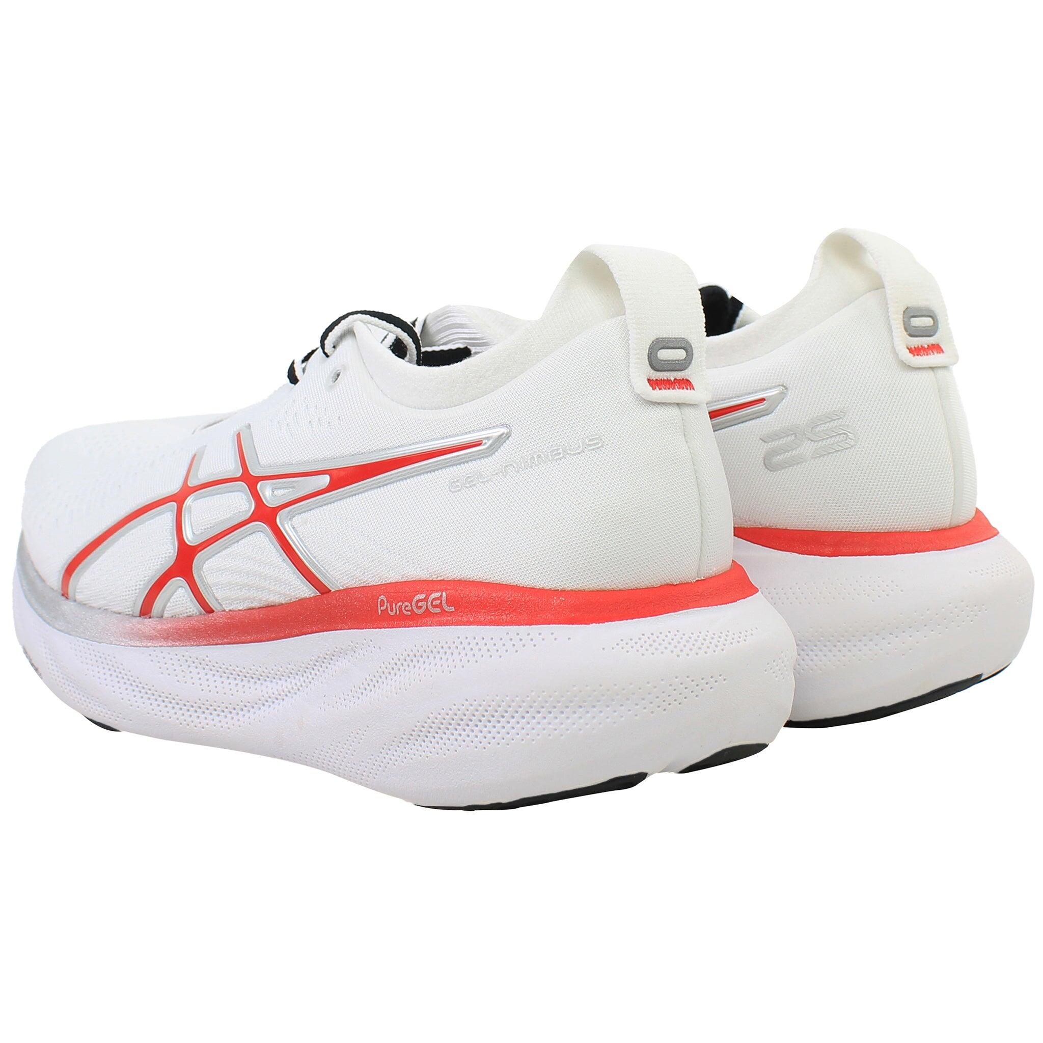 ASICS GEL-NIMBUS ゲルニンバス25 赤＆白　海外限定　27cm Asics Gel-Nimbus 25 Anniversary Mens White Running Shoes | Decathlon