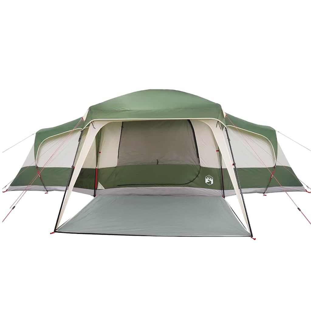 Tienda familiar VidaXL 9 personas impermeable con veranda verde 6/7