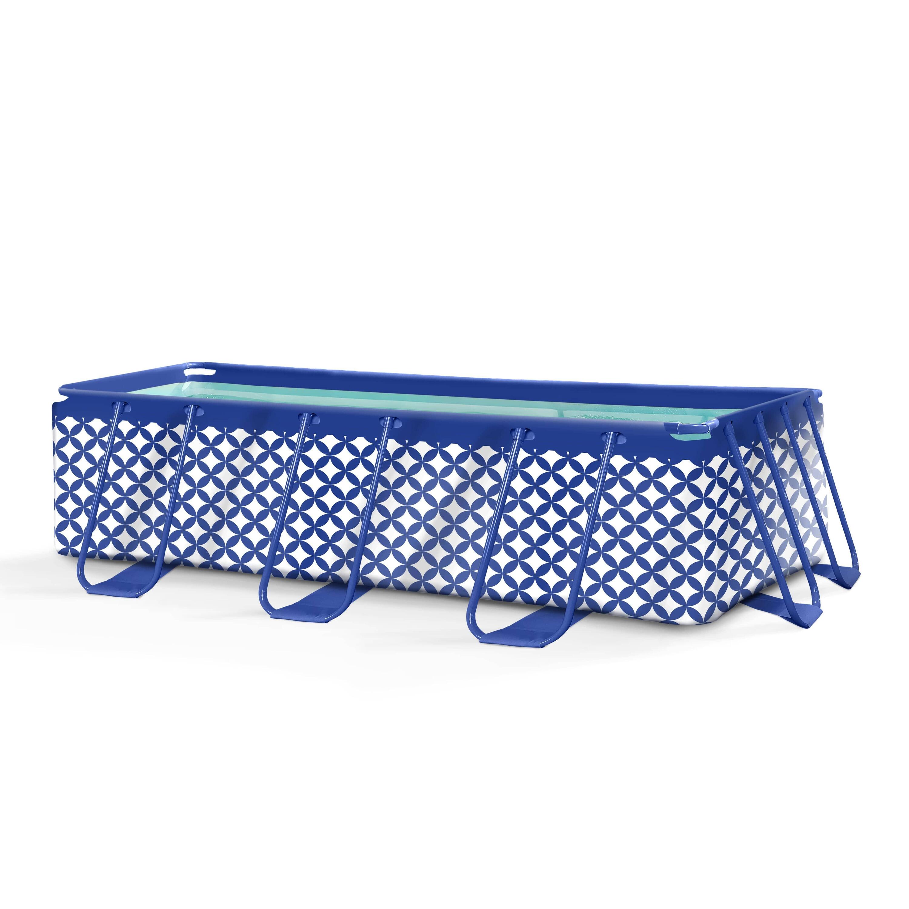 SWIM ESSENTIALS Swim Essentials Rahmenpool blau/weiß, 400 x 200 x 100 cm