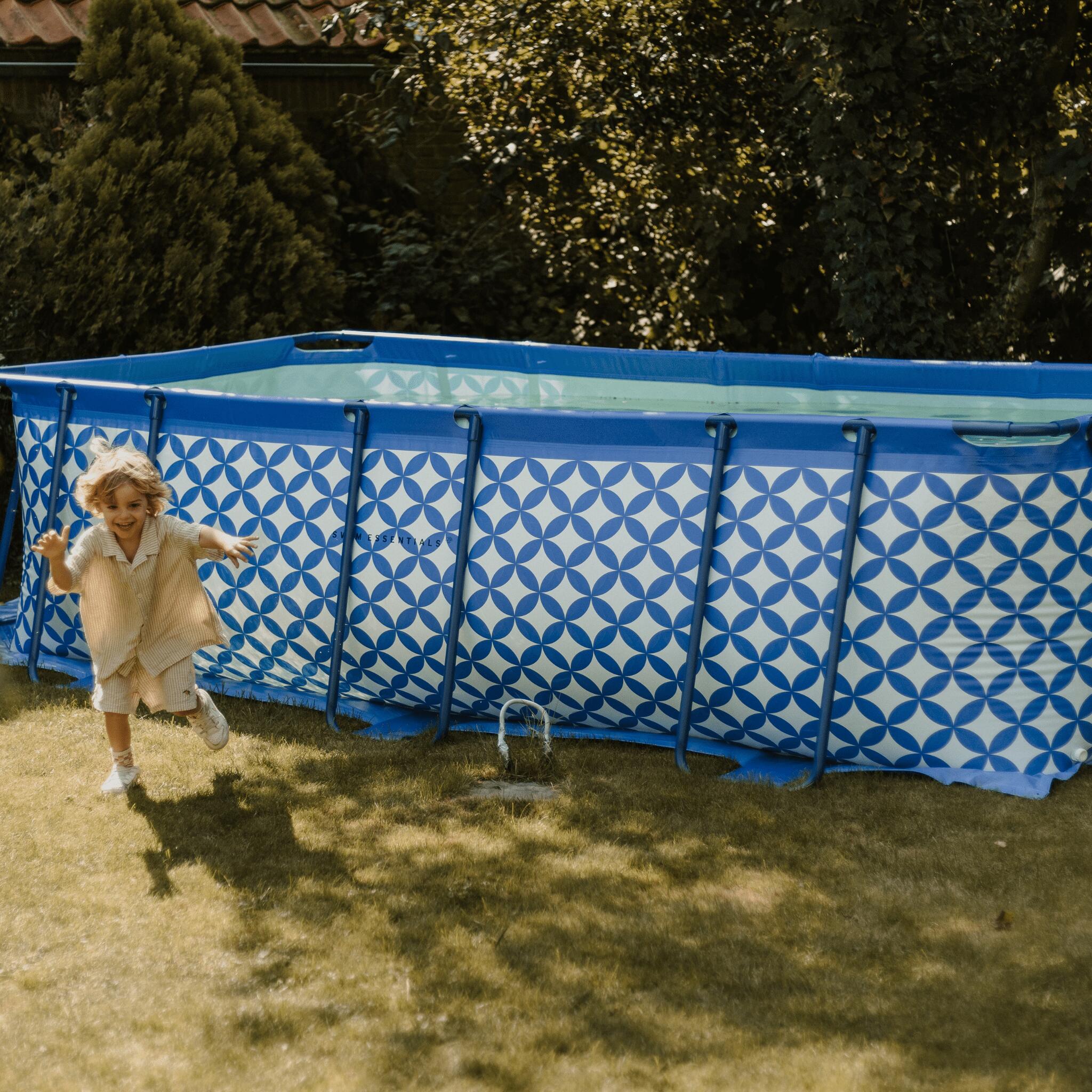 Swim Essentials Rahmenpool blau/weiß, 400 x 200 x 100 cm 4/4