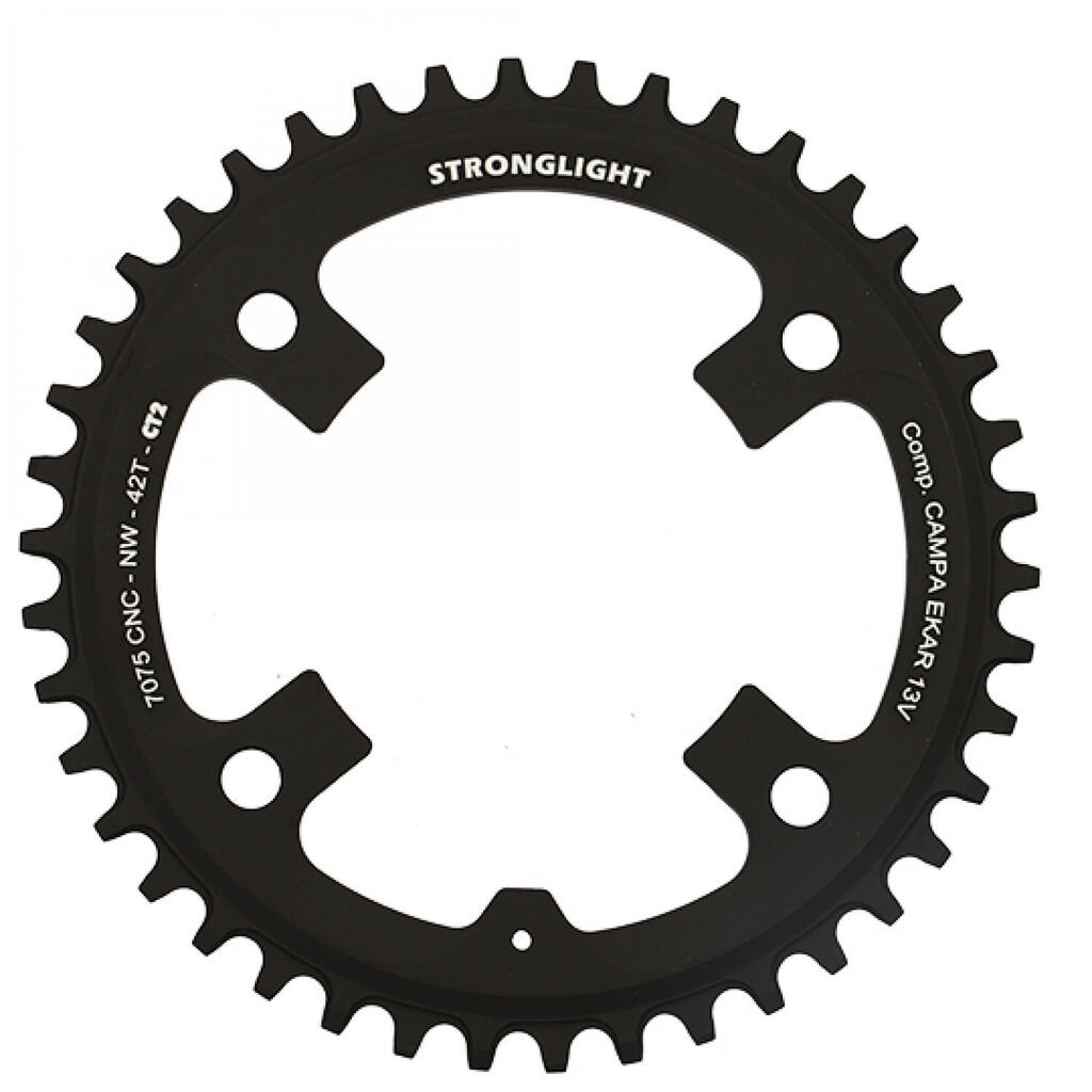 Tray gravel 4 branches Stronglight Campagnolo Ekar Ct2 38Dts Mono 13V.