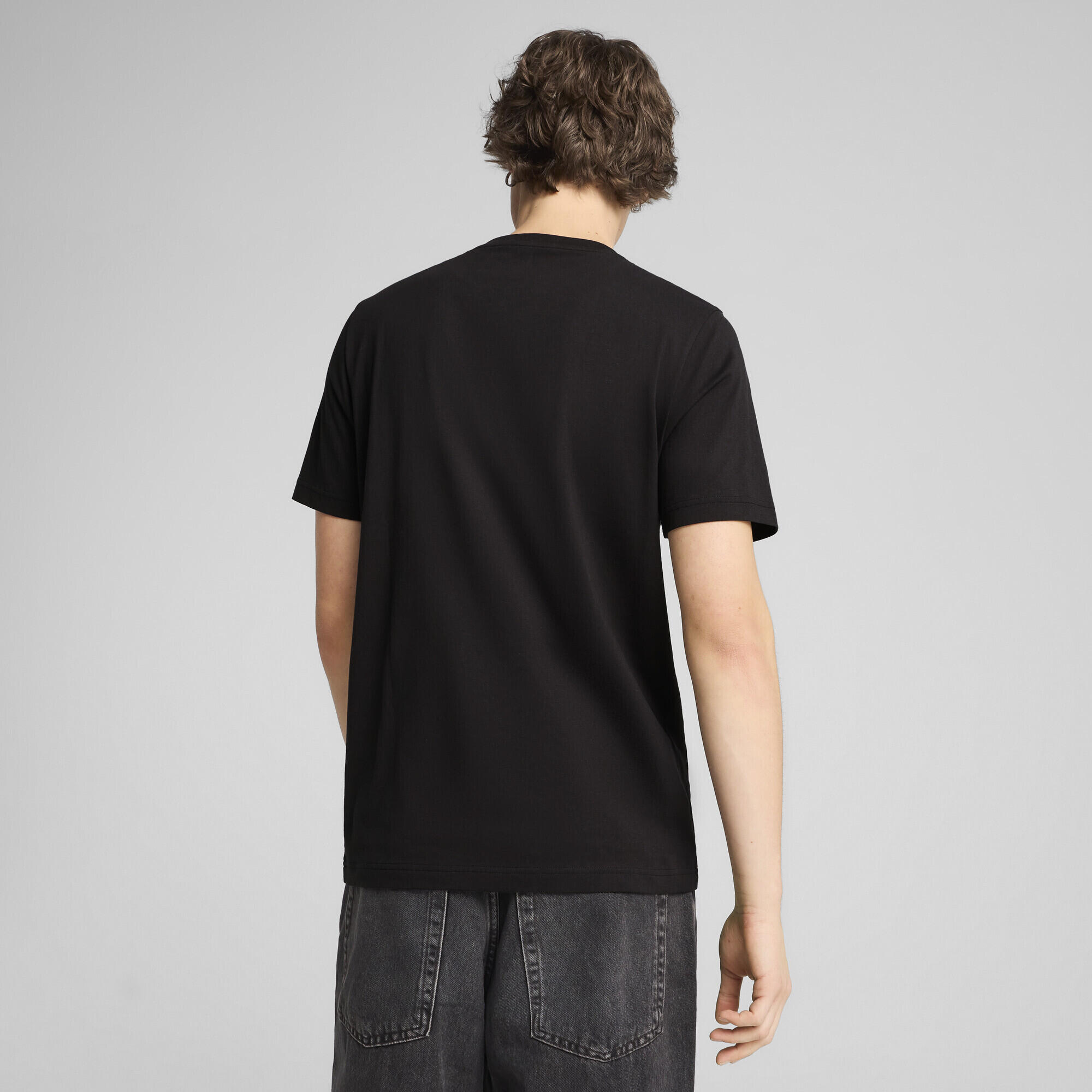T-shirt grafica Photoprint da uomo PUMA Black 3/7