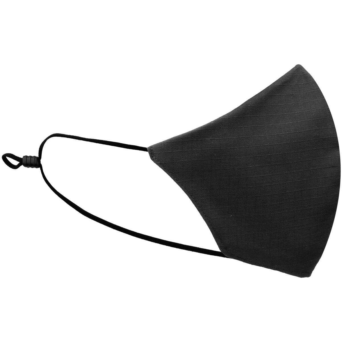 Mil-Tec Mouth/Nose Cover V-Shape Ripstop Black 2/2