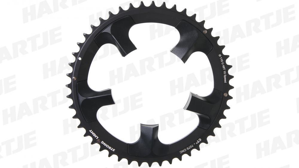 Stronglight Kettenblatt Ultegra 110mm außen 48 Zähne, schwarz, ct², 10-fach 3/3