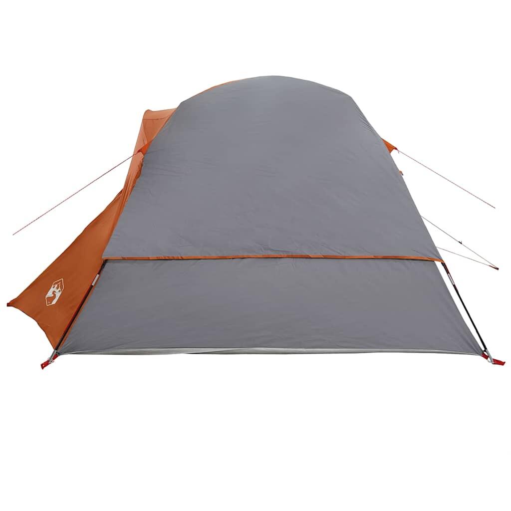 Tienda VidaXL 4 personas impermeable gris y naranja 7/7