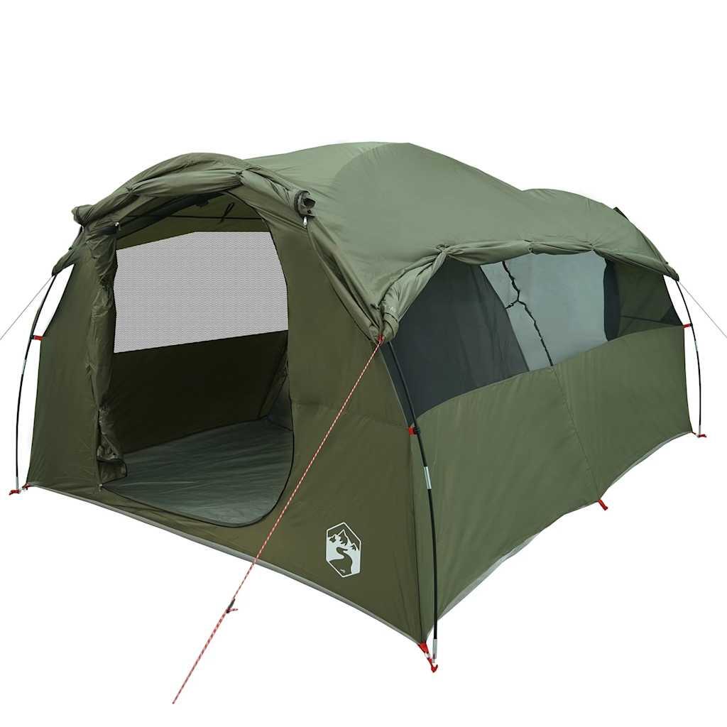 Tienda túnel VidaXL 6 personas impermeable verde oliva 4/7