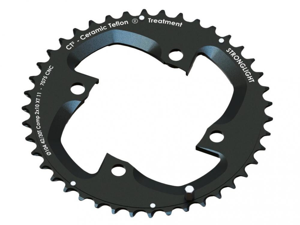 Stronglight Kettenblatt MTB Shimano 2x10 für XT FC M785 4-Arm außen 42(30) Z. 2/3