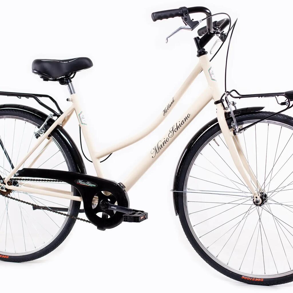 MARIO SCHIANO Holland City Bike 26" – 1-Speed, Cream