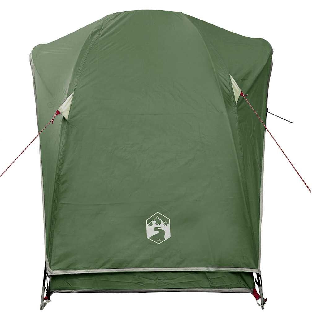 VidaXL tienda de campaña 1 persona impermeable verde 7/7