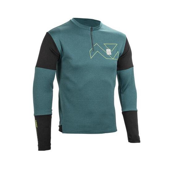 Camiseta MTB Trail 4.0 con tejido Yarn ligero Marrón Hombre