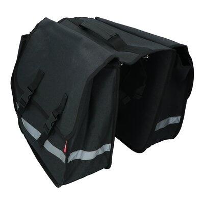 Dyto dubbele fietstas zwart - 36 liter