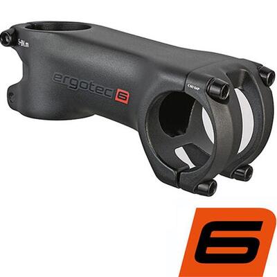 Ergotec ahead-voorbouw hake ø=31,8\/28,6mm aluminium l=80mm zwart