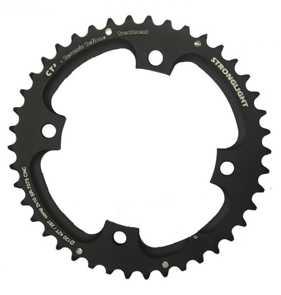 Stronglight plateau VTT pour Sram 2x10 extérieur 41 (27) dents noir 3/3