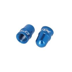 Paire de Bouchons XLC PU-X16 Valve Schrader Bleu