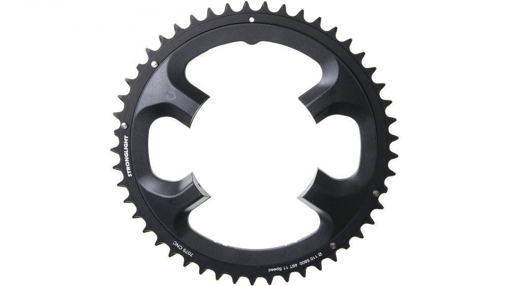 Stronglight plateau 7075 noir 11 vitesses 110 mm 49 dents Shimano FC-5800 3/3