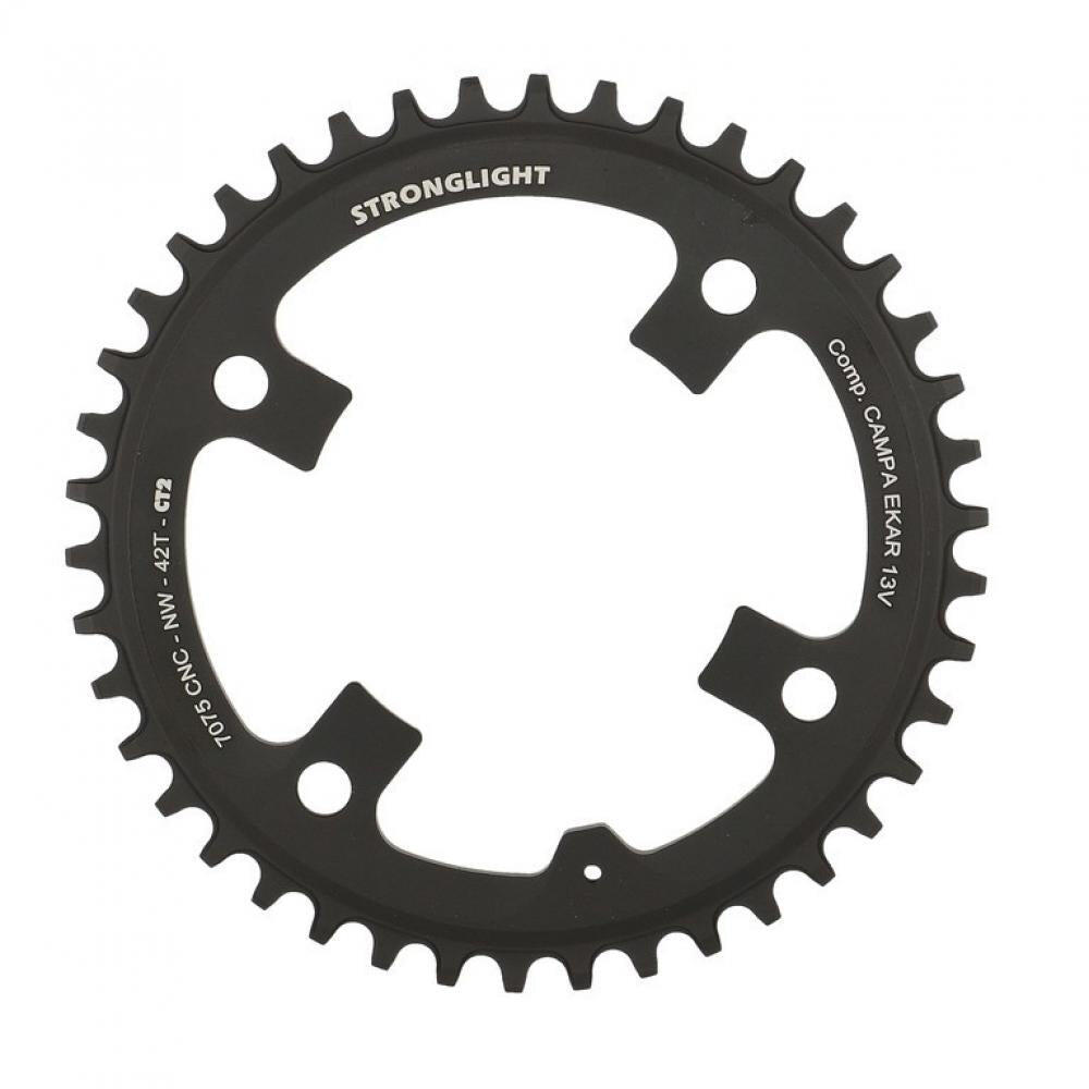 Plateau gravel mono 4 branches Stronglight Comp. Campa Ekar 13 42 T 2/3