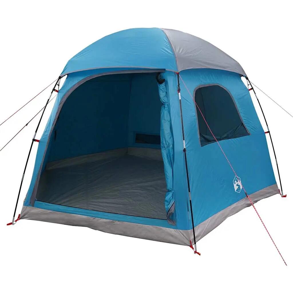 VidaXL Familienzelt Iglu 6-Personen wasserdicht blau 3/7