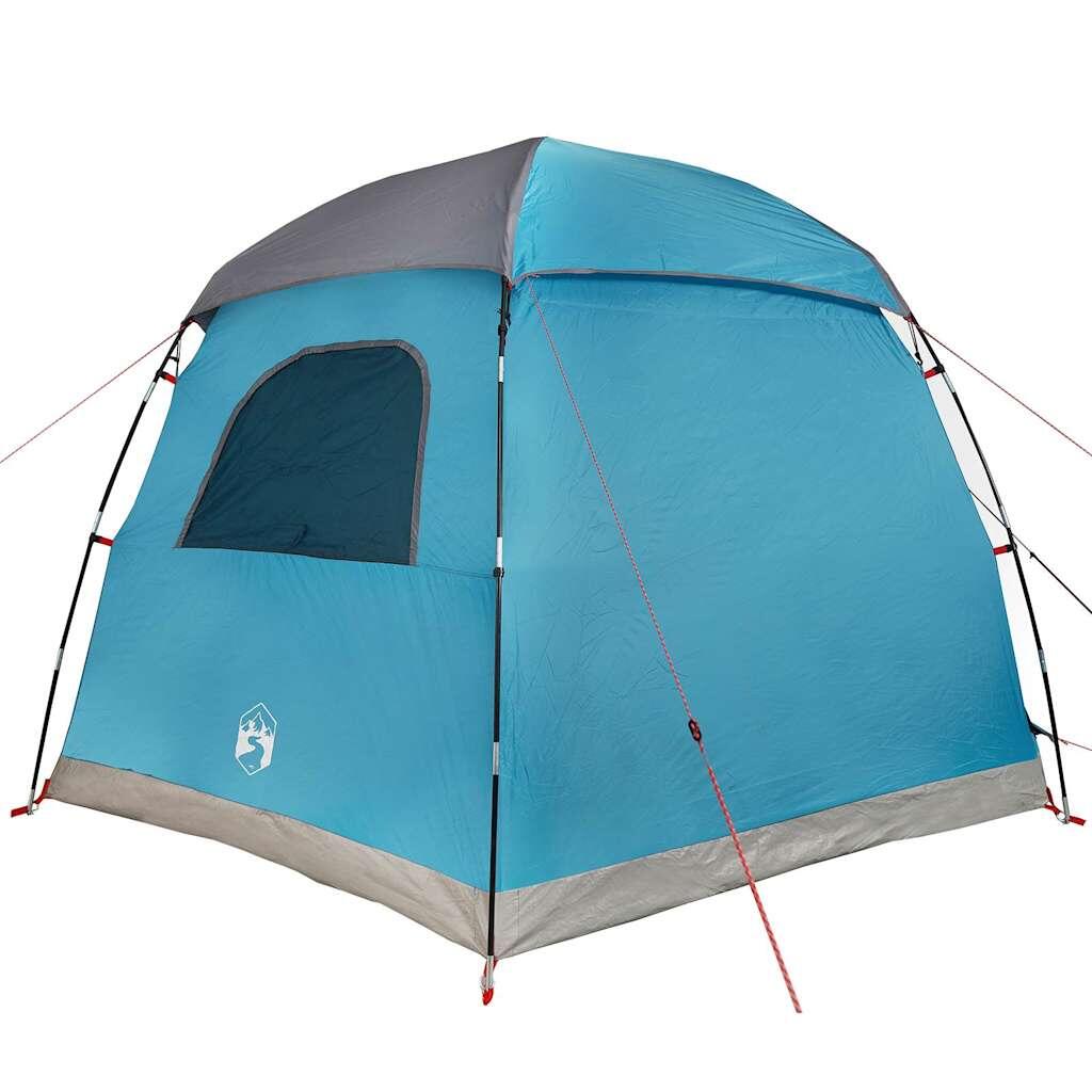 Tienda familiar iglú VidaXL 6 personas impermeable azul 7/7