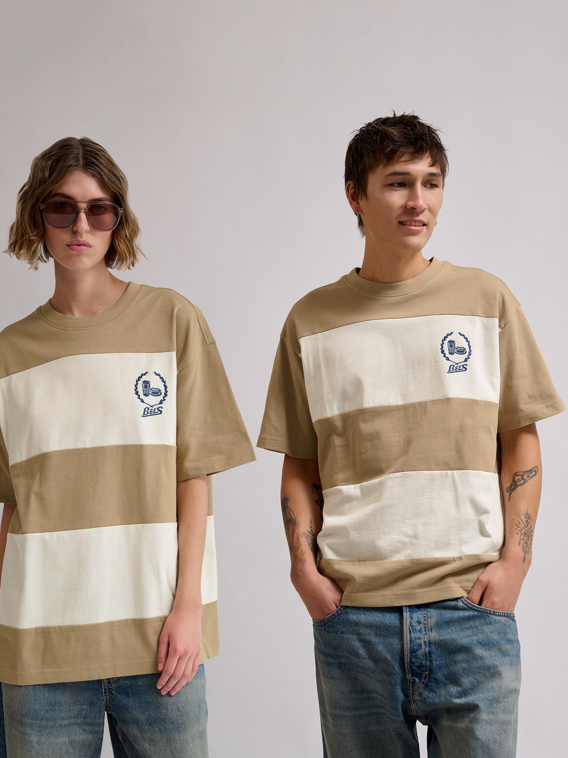 T-SHIRT AMPLE hmlLOOSE S/S RAYURES D'ABEILLES 6/7