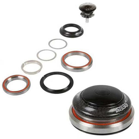 Messingschlager Steuersatz 1 1/8 - 1,5, integrated schwarz