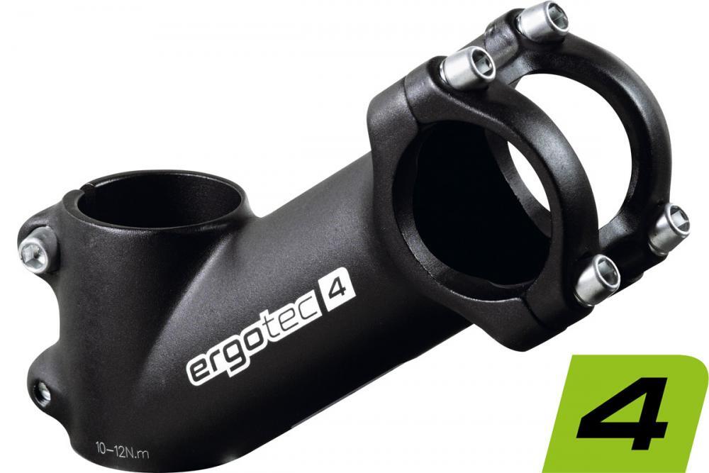 Ergotec A-Head Vorbau High Crab 2 Alu,schwarz 1 1/8" Ø31,8mm 180mm 35° 3/3
