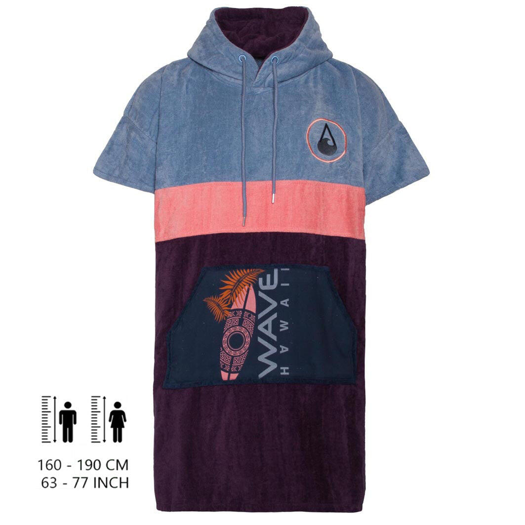 Poncho Wave Hawaii Poncho in velluto di cotone Kiholo M WH4075 100 x 75 cm 2/7
