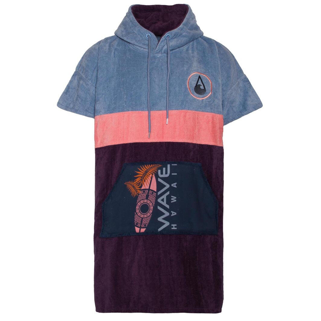 WAVE HAWAII Poncho Wave Hawaii Cotton Velours Poncho Kiholo M WH4075 Multikleur 100 x 75 cm