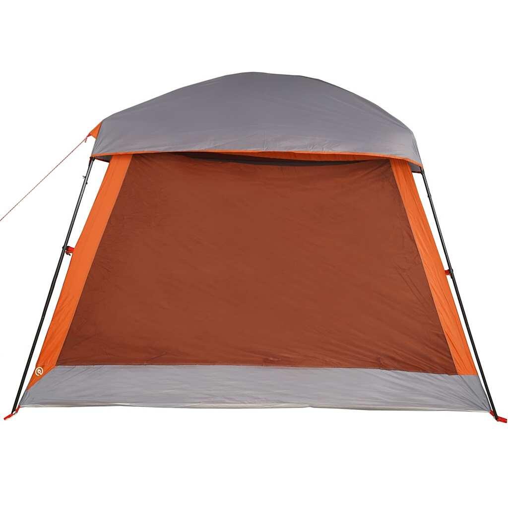 VidaXL Familienzelt 6 Personen, wasserdicht, Grau-Orange 7/7