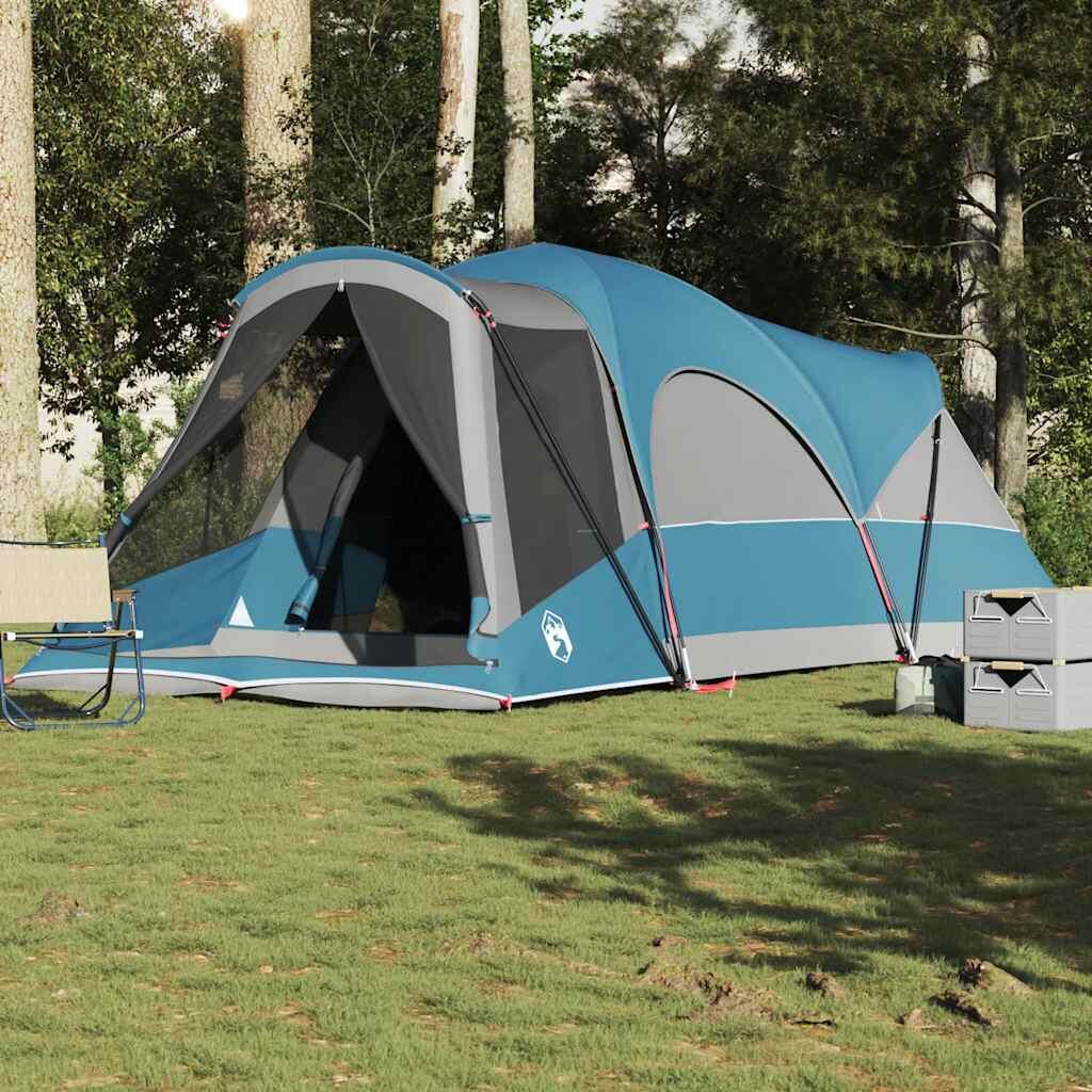 Tienda túnel VidaXL para 8 personas, impermeable, azul 4/7