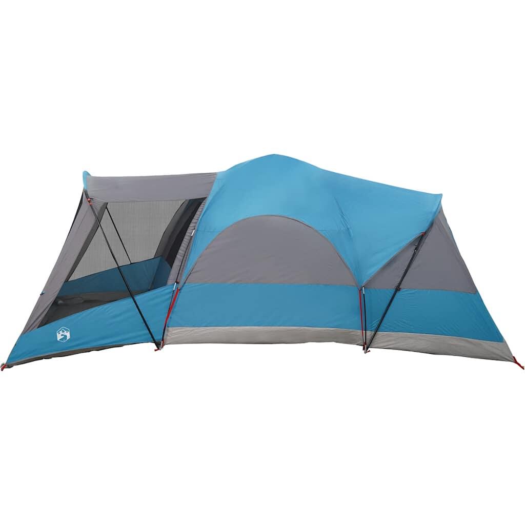 Tienda túnel VidaXL para 8 personas, impermeable, azul 7/7