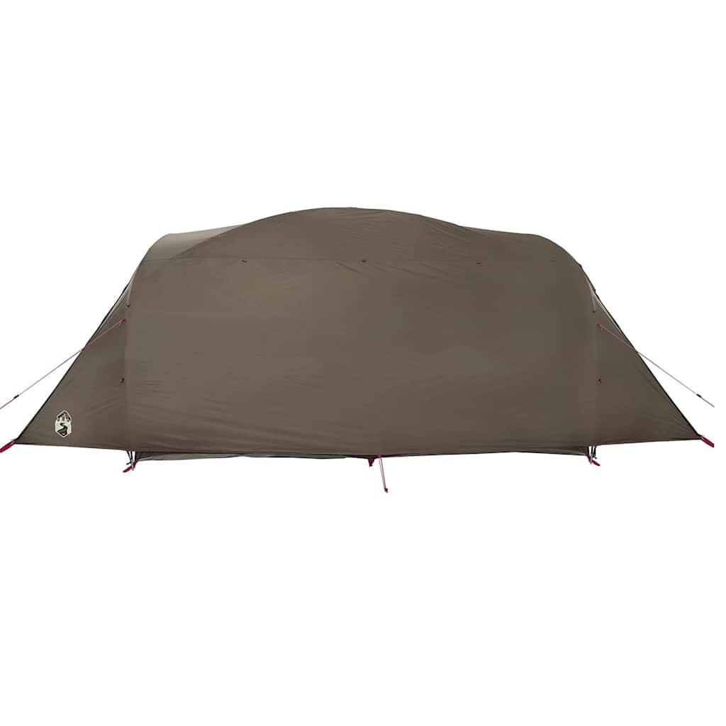 VidaXL Tienda túnel para 6 personas impermeable marrón 7/7