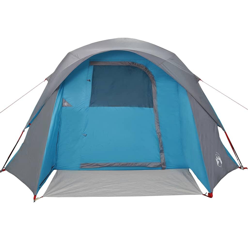Tente VidaXL 4 personnes imperméable bleue 6/7