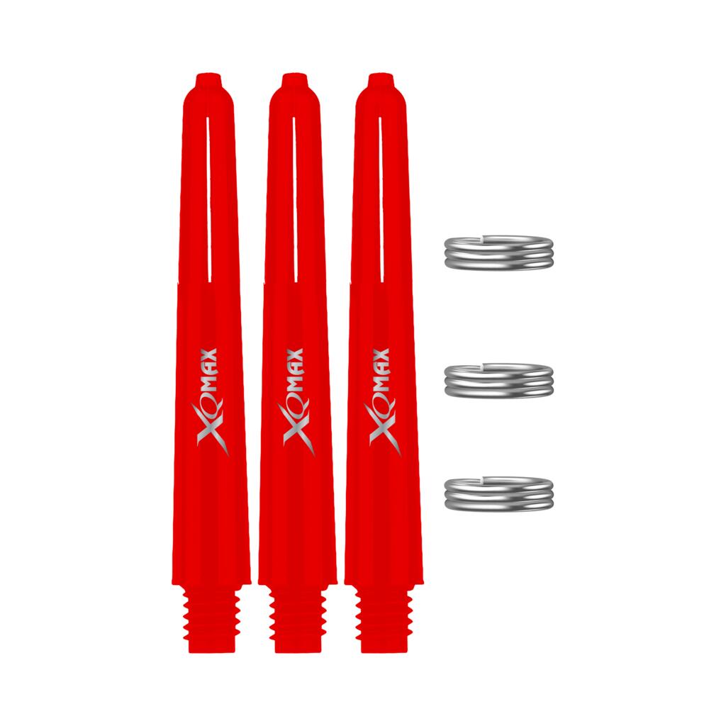 XQ MAX XQ Max Dart PVC Shafts 35 mm Red - Set of 3 with O-Rings
