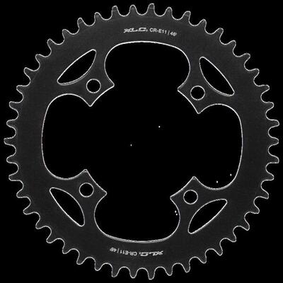 XLC E-Bike Kettenblatt für Mittelmotor Stahl BCD 104mm, 46 Zähne, 315g