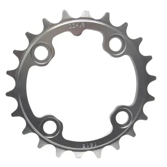 TRUVATIV 22T chainring for MTB/Trekking, aluminium grey.