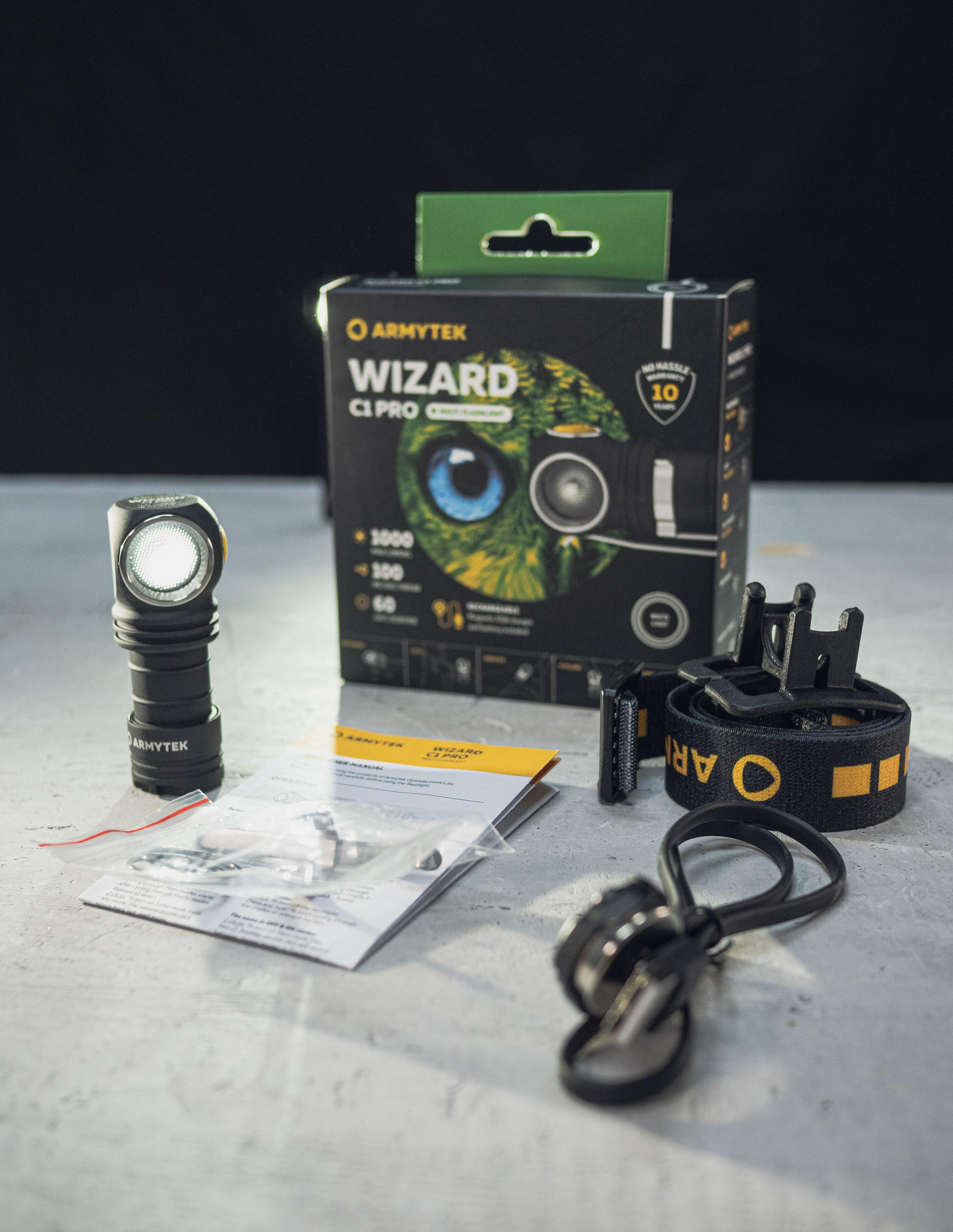 Lampe De Poche Multifonction, Armytek, Wizard C1 Pro, Lumière Chaude 2/5