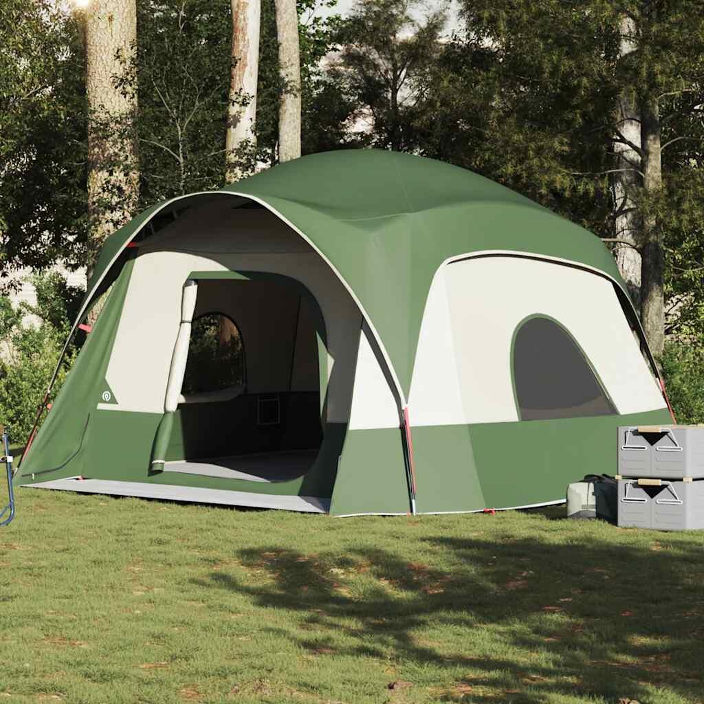 VidaXL Tienda familiar 6 personas impermeable verde 4/7