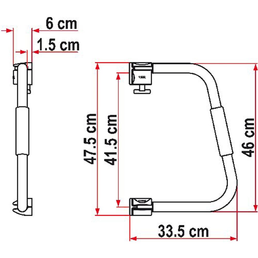 Asa de seguridad Fiamma Security 46 para caravanas y autocaravanas 3/7