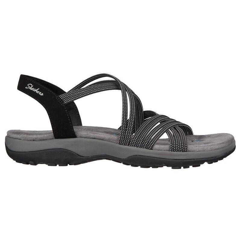 Sandali Skechers Modello Reggae Slim - Turn It Up Colore Nero 5/6