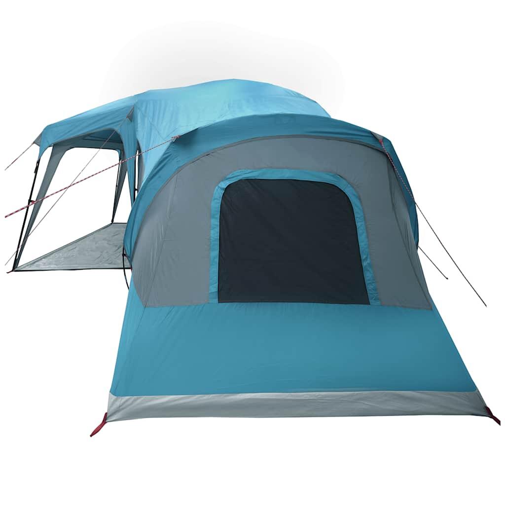 Tienda familiar VidaXL con cúpula y veranda para 9 personas, impermeable, azul 7/7