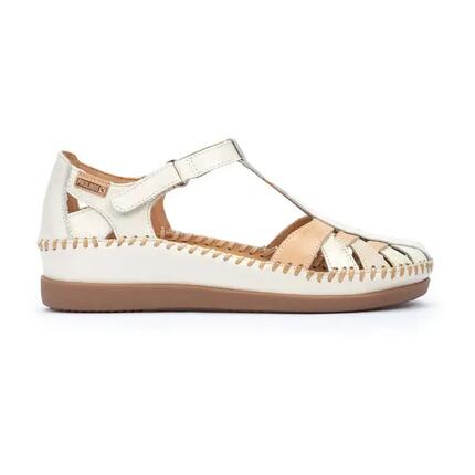 Sandalias Planas Mujer Pikolinos W8k-0705 Beige