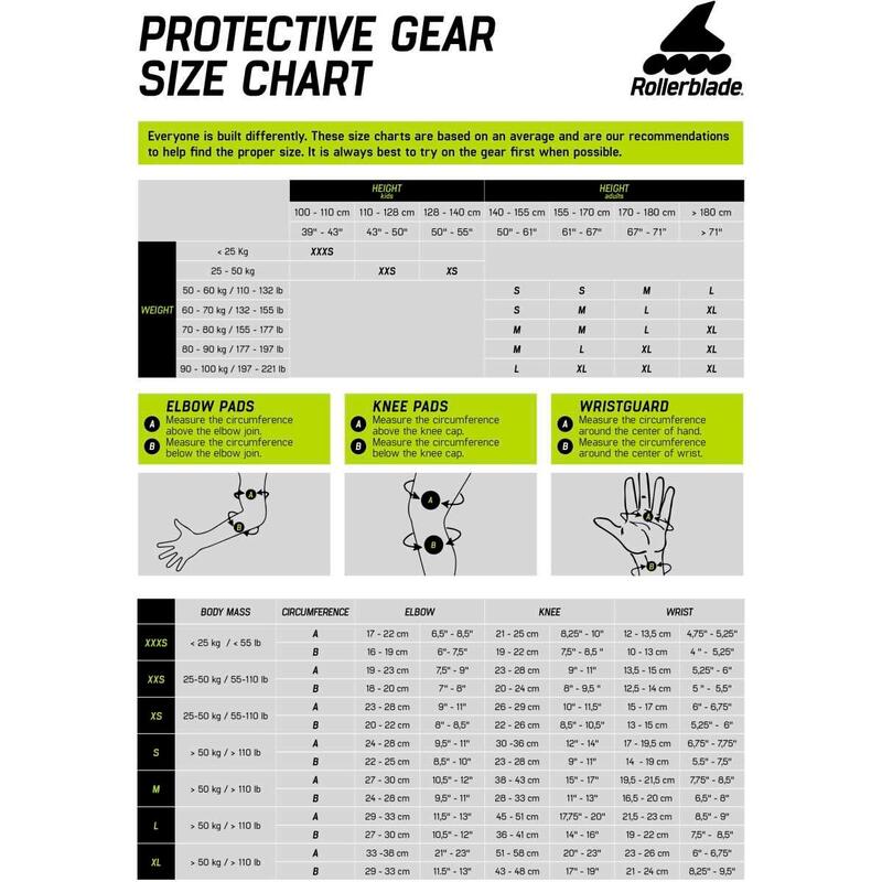 Rollerblade Skate Gear Junior 3 pachete de protecții pentru copii
