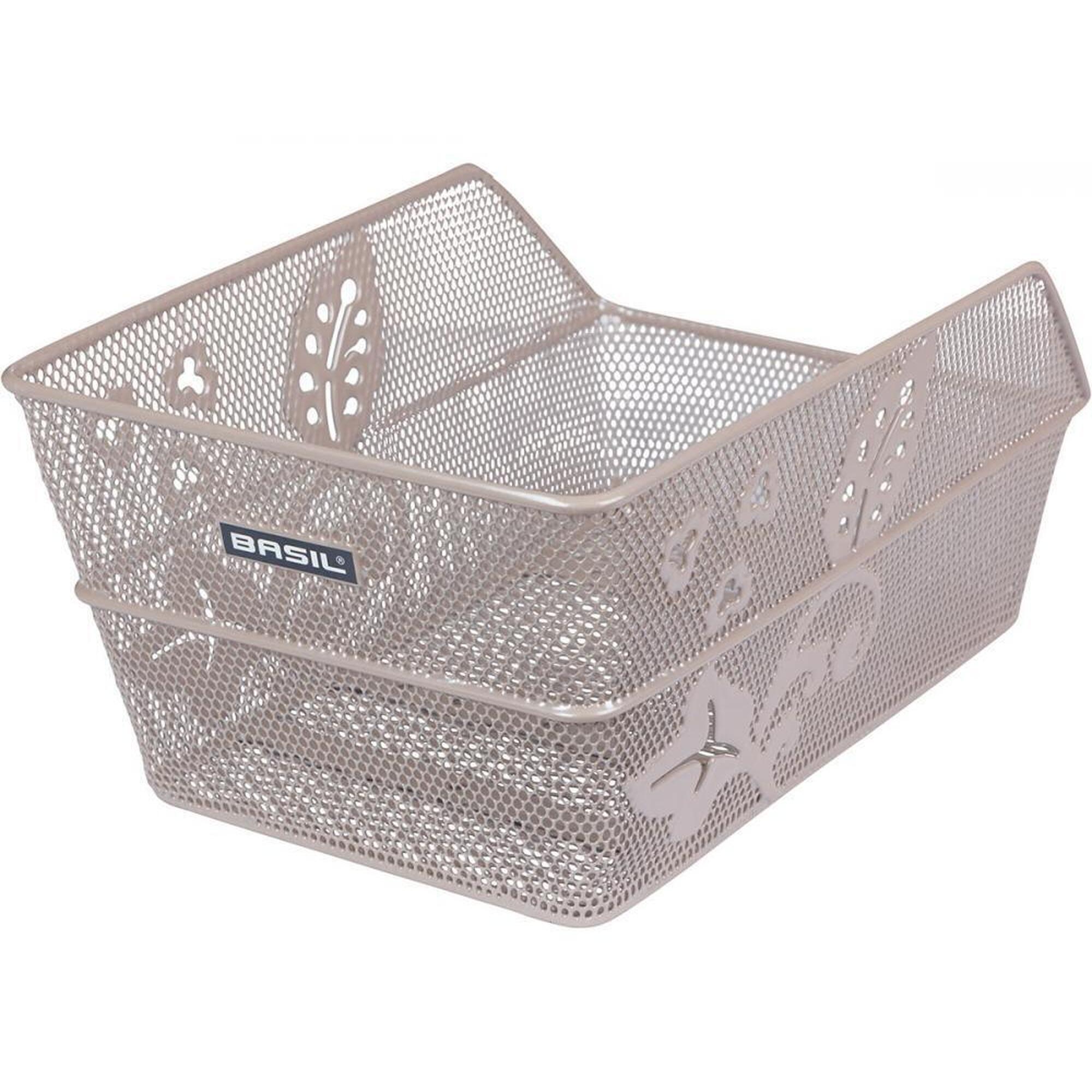 Basil - Panier Basilic Fleur Cento - Adaptateur Pour Porte Vélo - Gris - Taille Unique - Decathlon