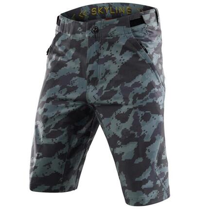 Short VTT SKYLINE SHORT SHELL ultra léger et respirant Vert Homme