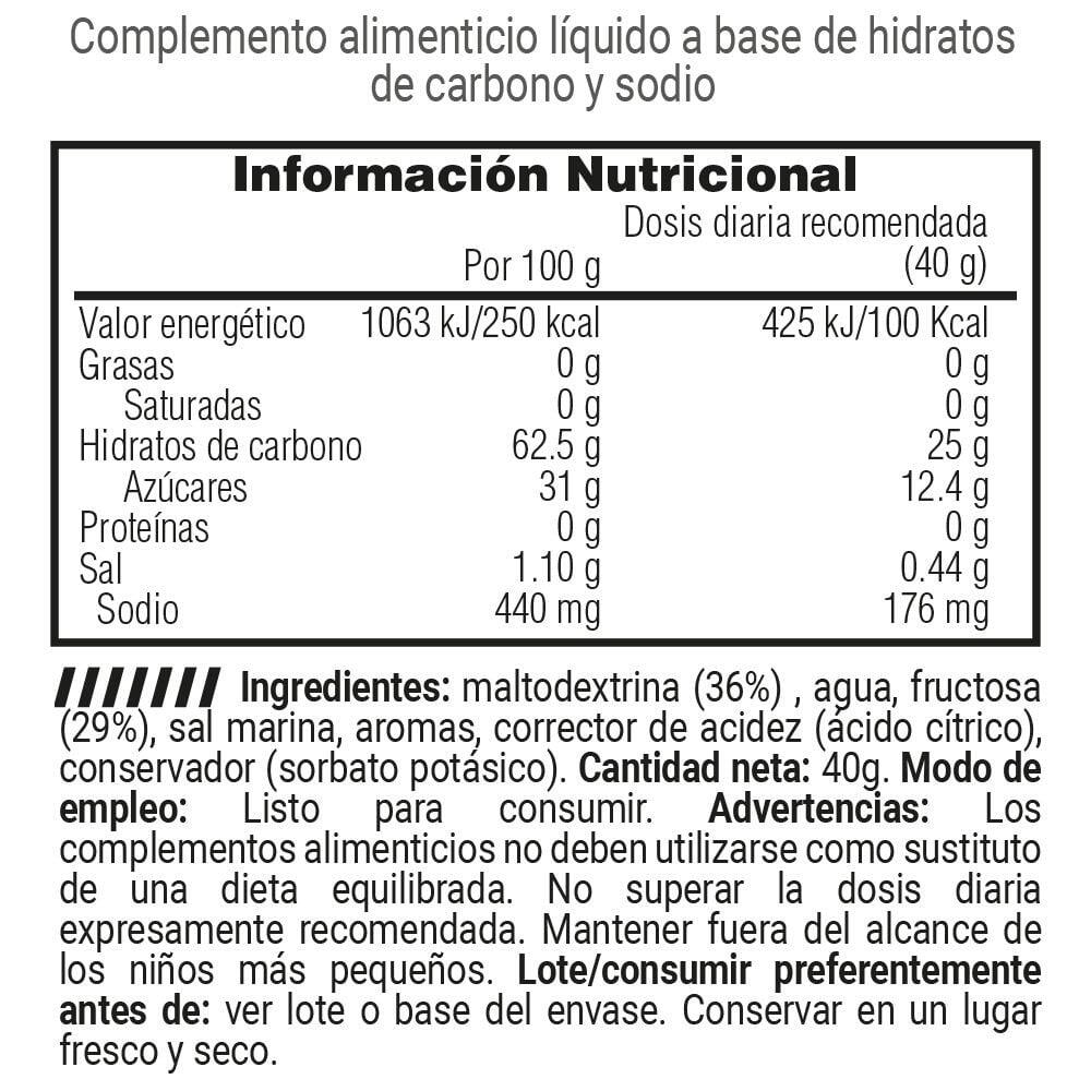 Carbo gel - 40g Citrus da Masmusculo Supplements 4/4