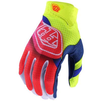 Lichte, geventileerde mtb air-handschoenen met optimale grip rood heren